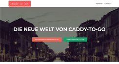 Desktop Screenshot of caddy-to-go.de