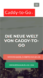 Mobile Screenshot of caddy-to-go.de
