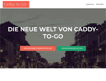 Tablet Screenshot of caddy-to-go.de